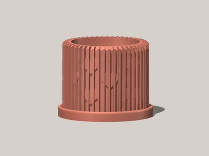 Modern Heart-Shaped Planter with Drainage &amp; Saucer – Unique Valentine’s Day Gift for Plant Lovers, 3d Printed Planter Home Hosting Decor,