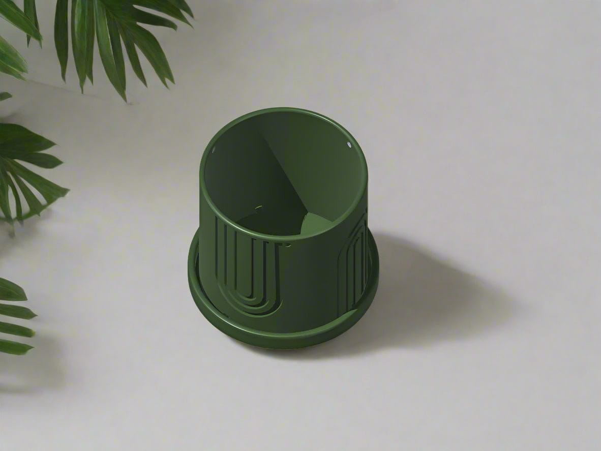 Rosebud HomeGoods Planter Indoor Hanging Planter for Indoor, 4 or 5 inch Hanging Plant Pot Unique Gift, 3D Printed Planter, Outdoor Patio Decor, Cottagecore Decor,BOW