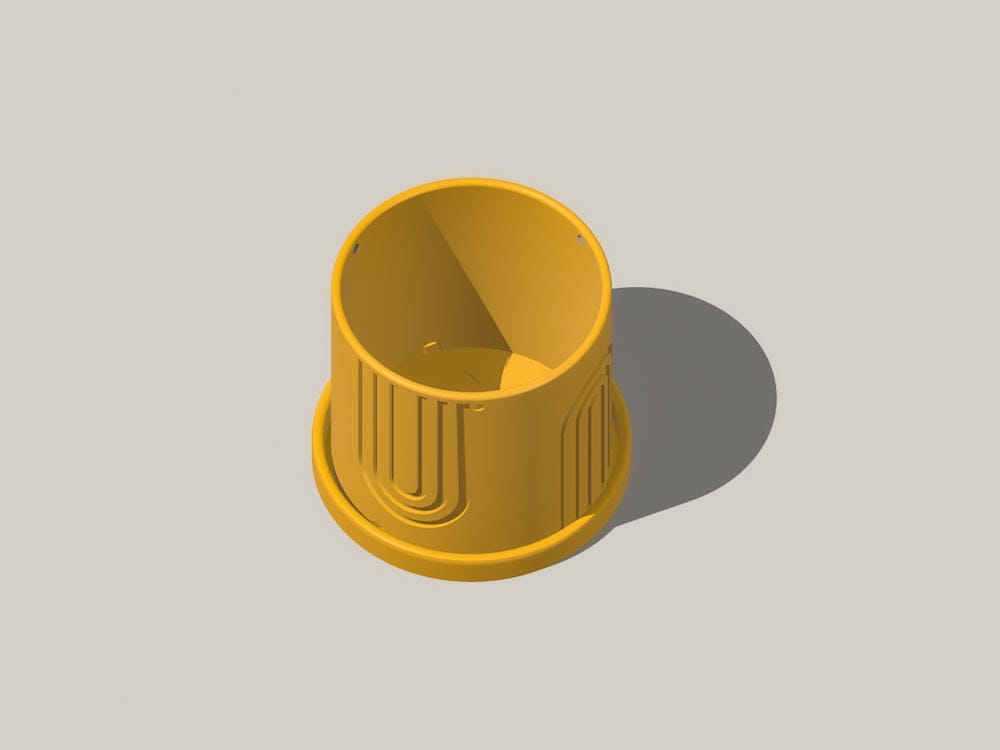 Rosebud HomeGoods Planter Indoor Hanging Planter for Indoor, 4 or 5 inch Hanging Plant Pot Unique Gift, 3D Printed Planter, Outdoor Patio Decor, Cottagecore Decor,BOW