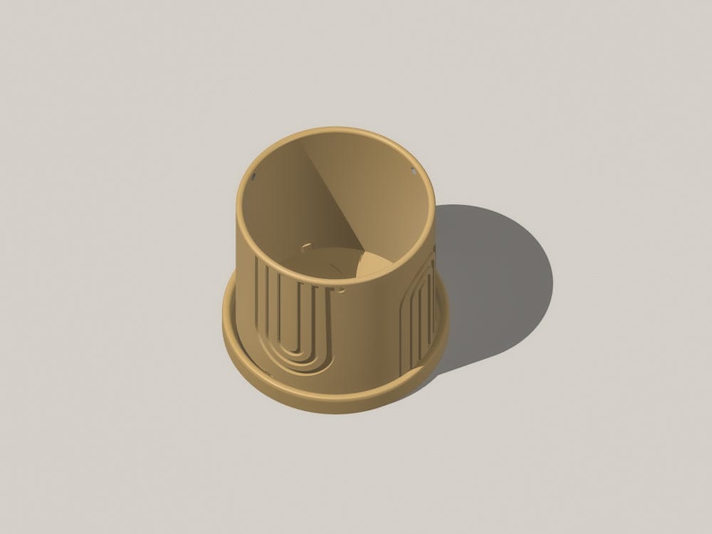 Rosebud HomeGoods Planter Indoor Hanging Planter for Indoor, 4 or 5 inch Hanging Plant Pot Unique Gift, 3D Printed Planter, Outdoor Patio Decor, Cottagecore Decor,BOW