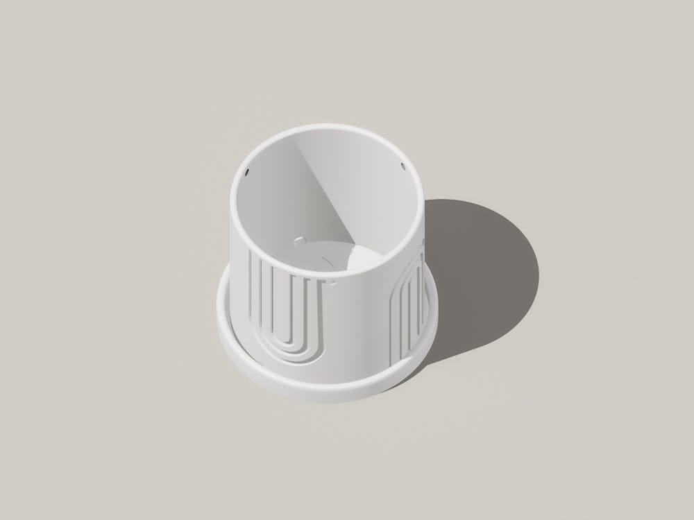 Rosebud HomeGoods Planter Indoor Hanging Planter for Indoor, 4 or 5 inch Hanging Plant Pot Unique Gift, 3D Printed Planter, Outdoor Patio Decor, Cottagecore Decor,BOW