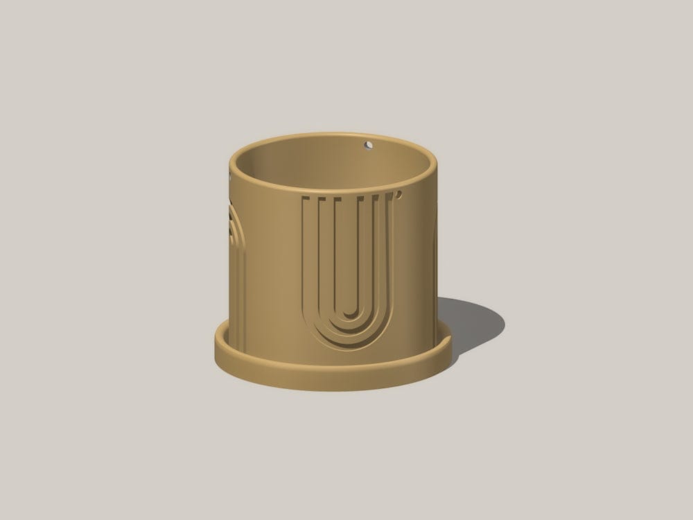Rosebud HomeGoods Planter Indoor Hanging Planter for Indoor, 4 or 5 inch Hanging Plant Pot Unique Gift, 3D Printed Planter, Outdoor Patio Decor, Cottagecore Decor,BOW