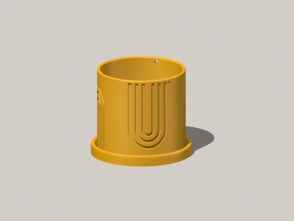 Rosebud HomeGoods Planter Indoor Hanging Planter for Indoor, 4 or 5 inch Hanging Plant Pot Unique Gift, 3D Printed Planter, Outdoor Patio Decor, Cottagecore Decor,BOW
