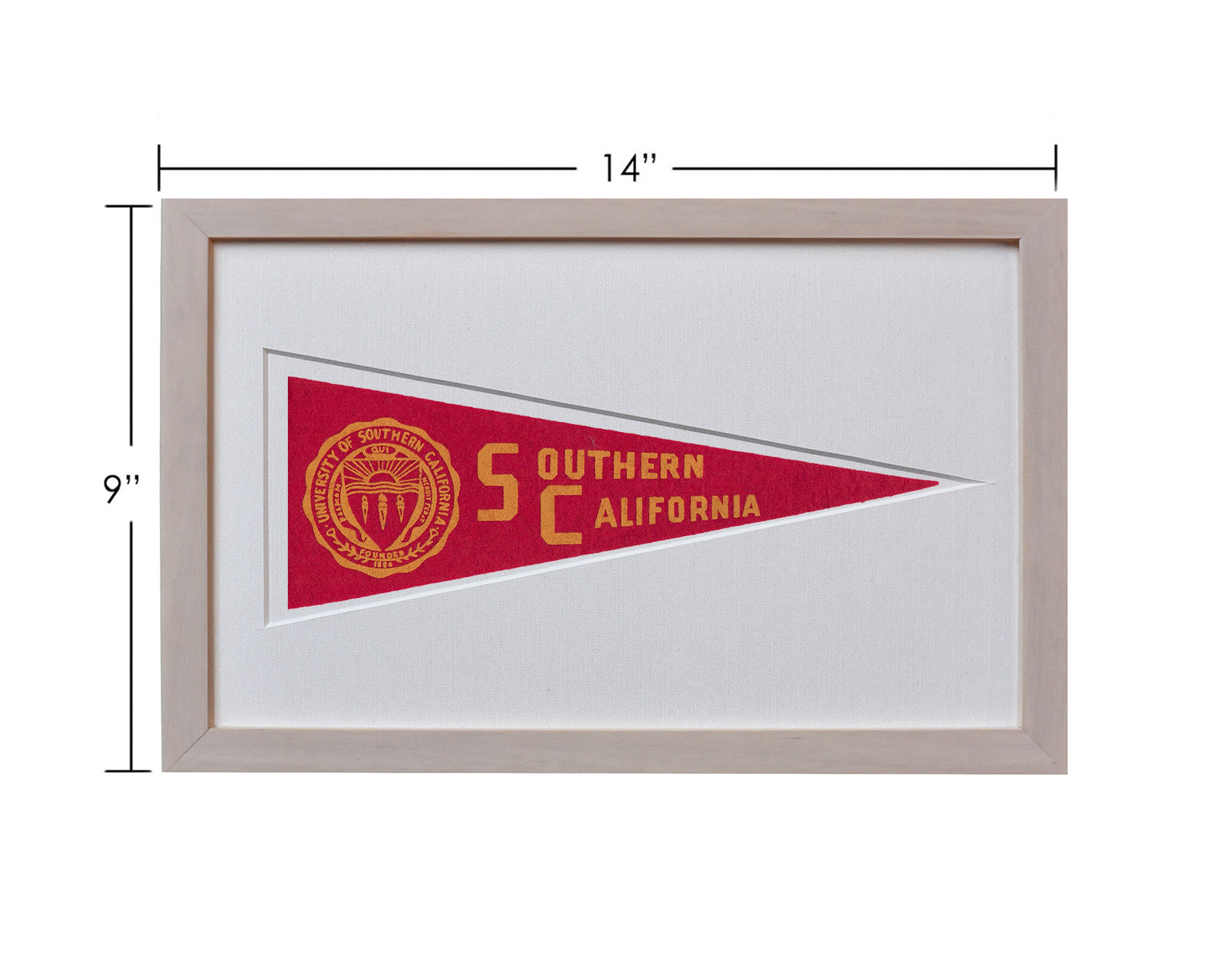 Vintage University of Southern California Hormel Pennant