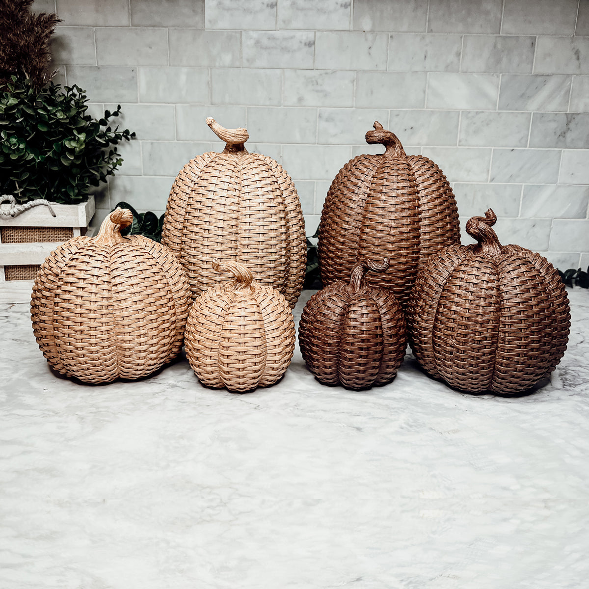 Basket Weave Pumpkins - My American Goods
