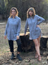 Field Day Top Cora Cover Up in Heatherd Stone Linen
