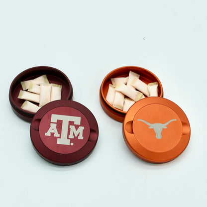 Texas Longhorns Metal Nicotine Pouch Cans