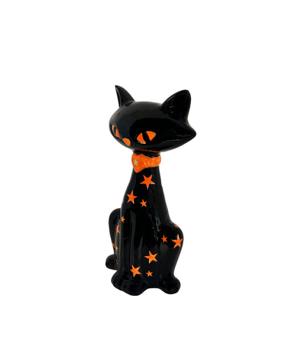 Mid Mod Ceramic Halloween Cat