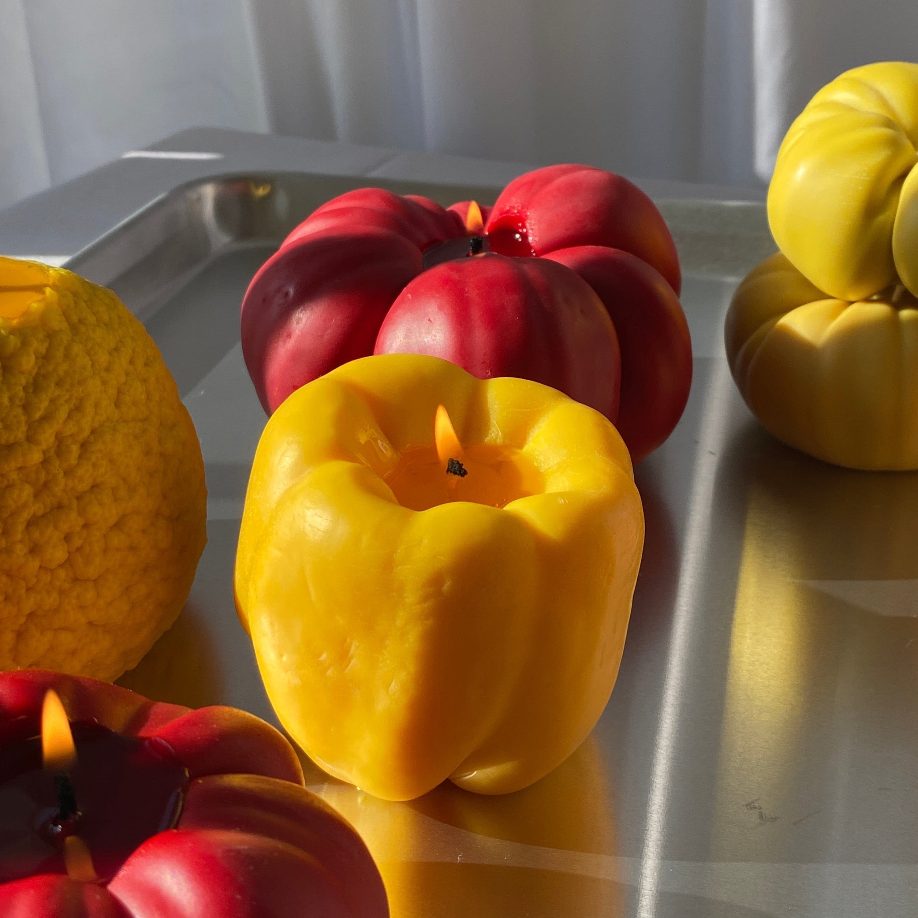Scandles Farmers Markets Yellow / Pepper / Single Bell Pepper Bell Pepper Candle - Yellow