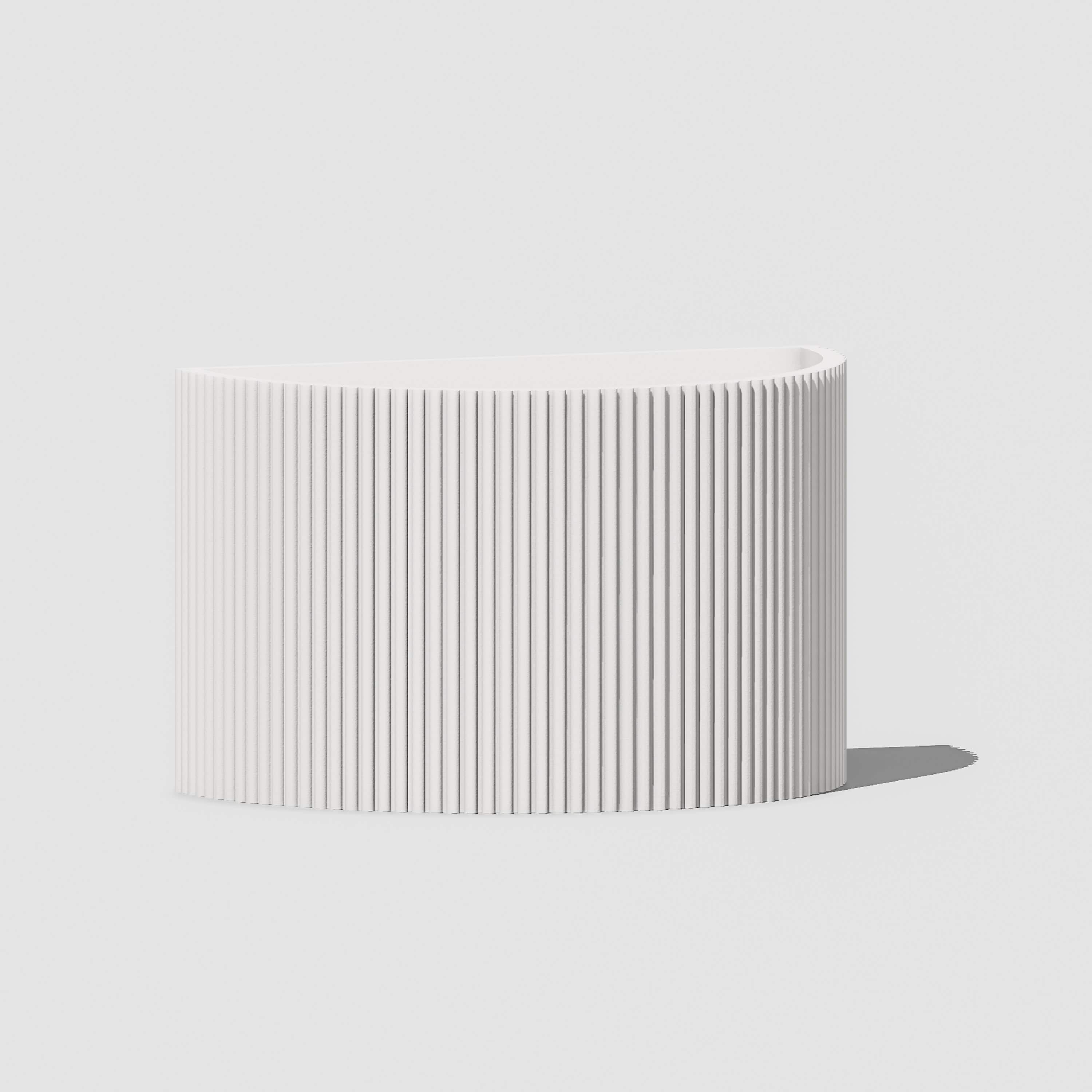 Rosebud HomeGoods Wall Planter Ribbed Wall Planter
