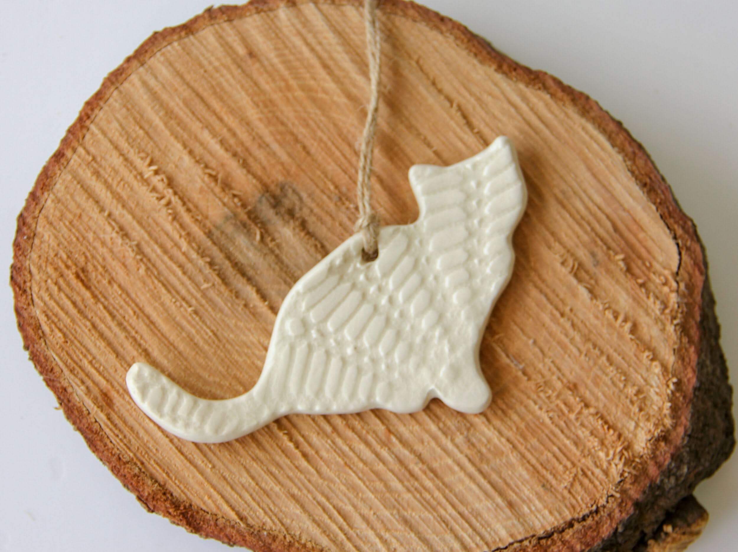 prodigalpottery Ceramic Cat Ornament