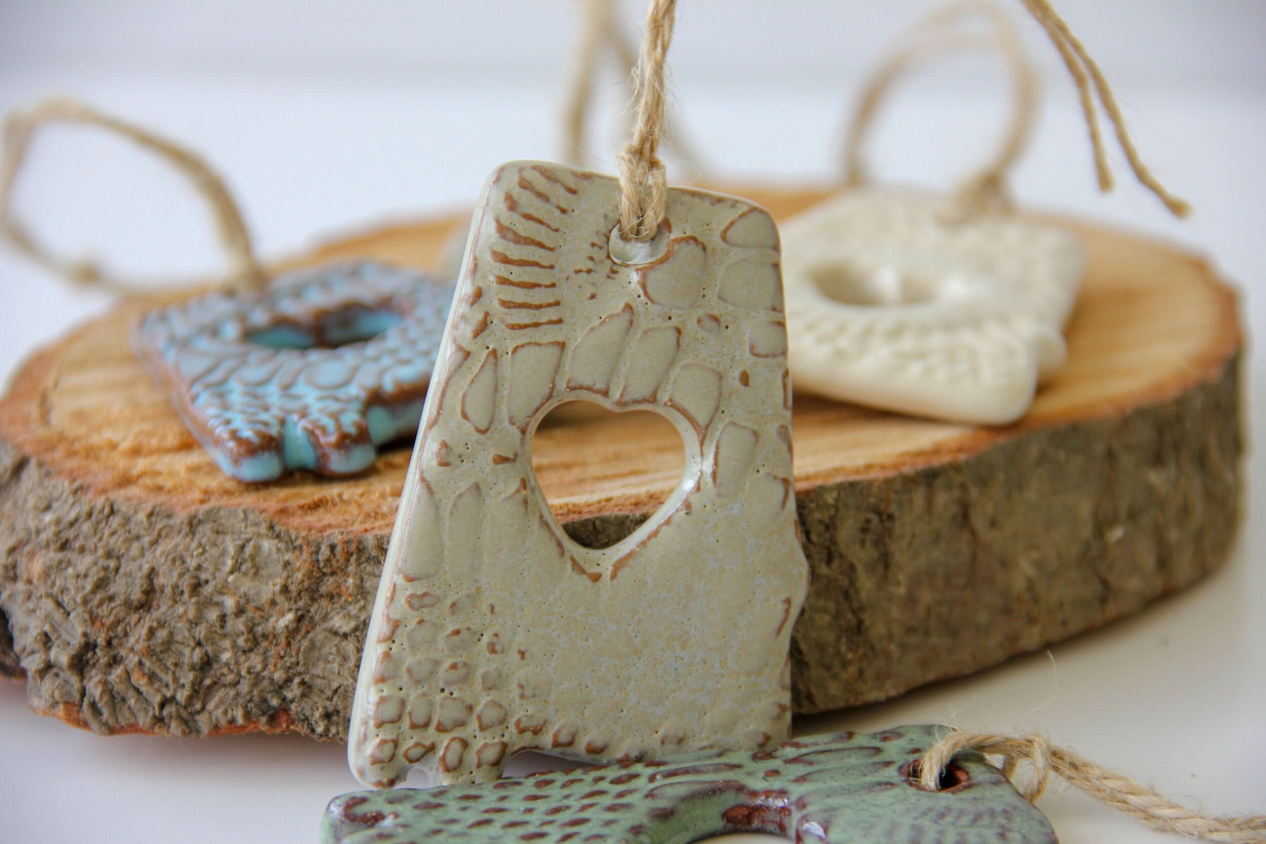 prodigalpottery Ceramic Heart of Dixie Alabama Ornament