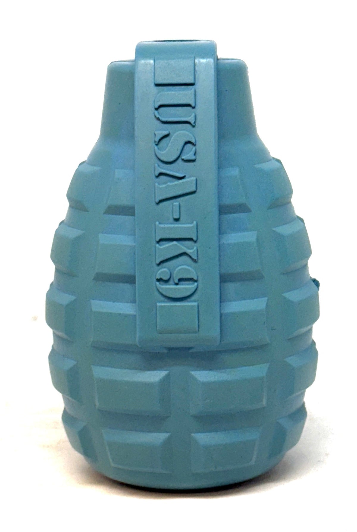 USA-K9 Grenade Rubber Dog Chew Toy | K9 Handler eDispenser Toy | Red &amp; Blue | USA Made