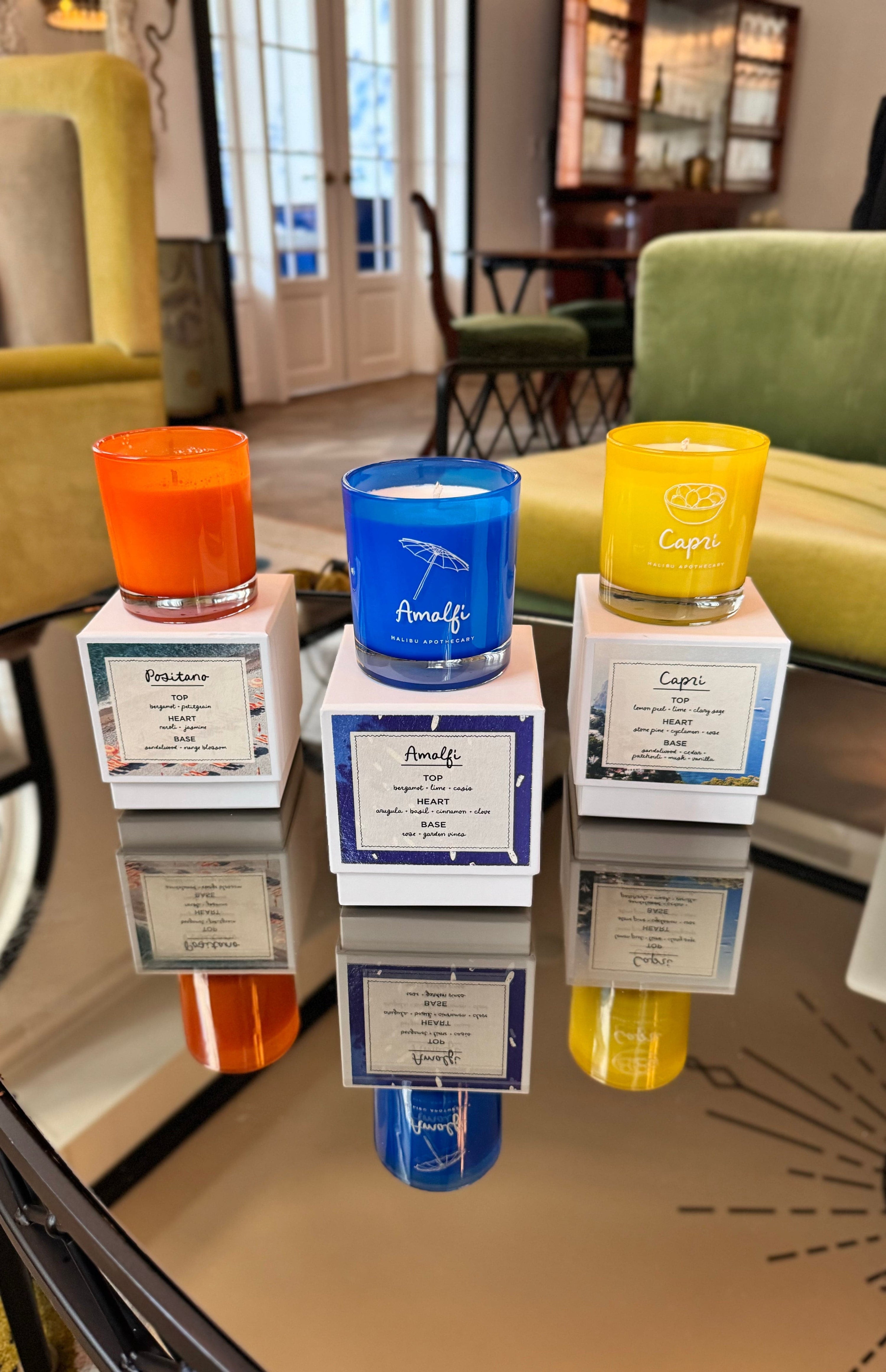 Malibu Apothecary Candle CAPRI • lemon peel &amp; sage