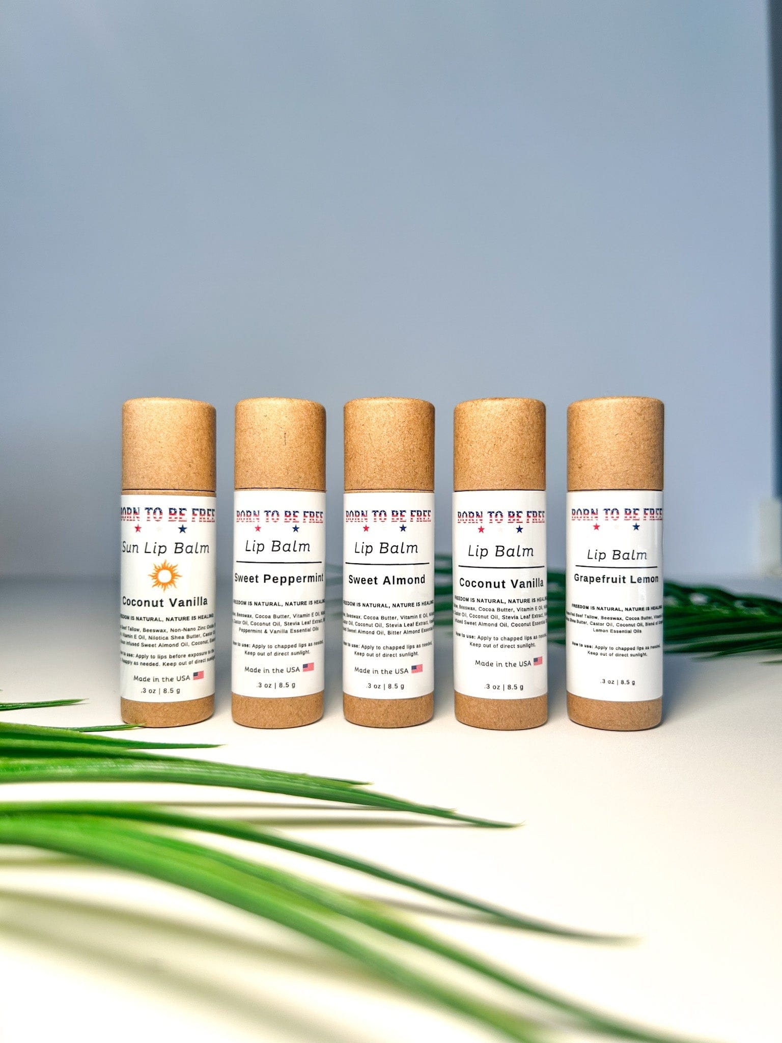 Born To Be Free Lip Balm The Balm Bundle (5 lip balms) The Balm Bundle
