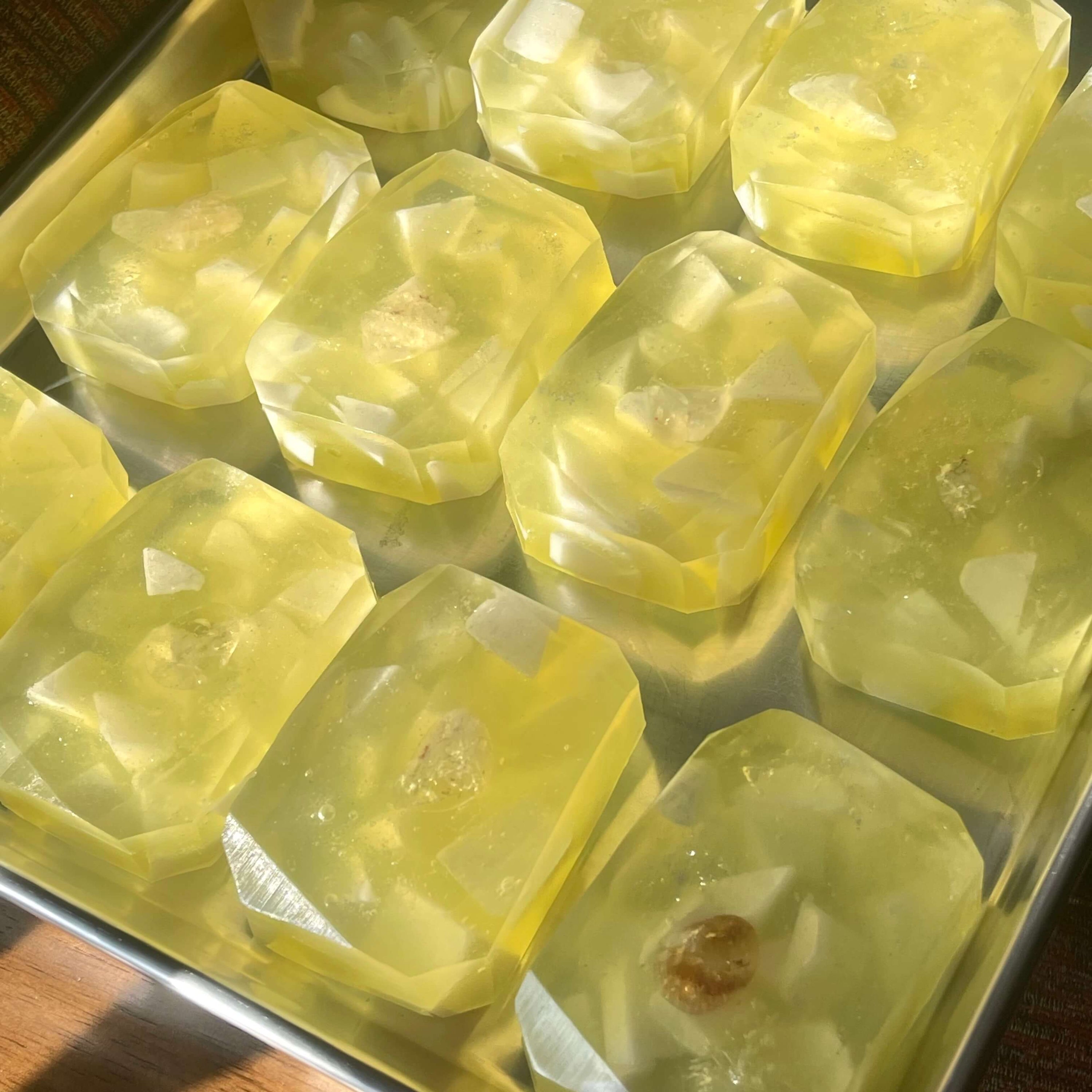Solar Healing Citrine Crystal Soap