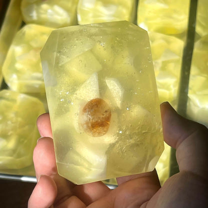 Solar Healing Citrine Crystal Soap