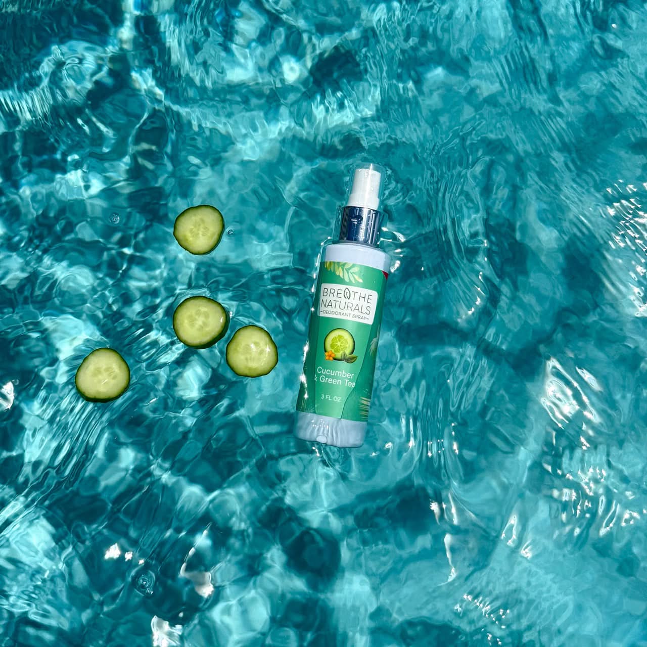 Breathe Naturals Deodorant Deodorant Cucumber &amp; Green Tea Spray Deodorant