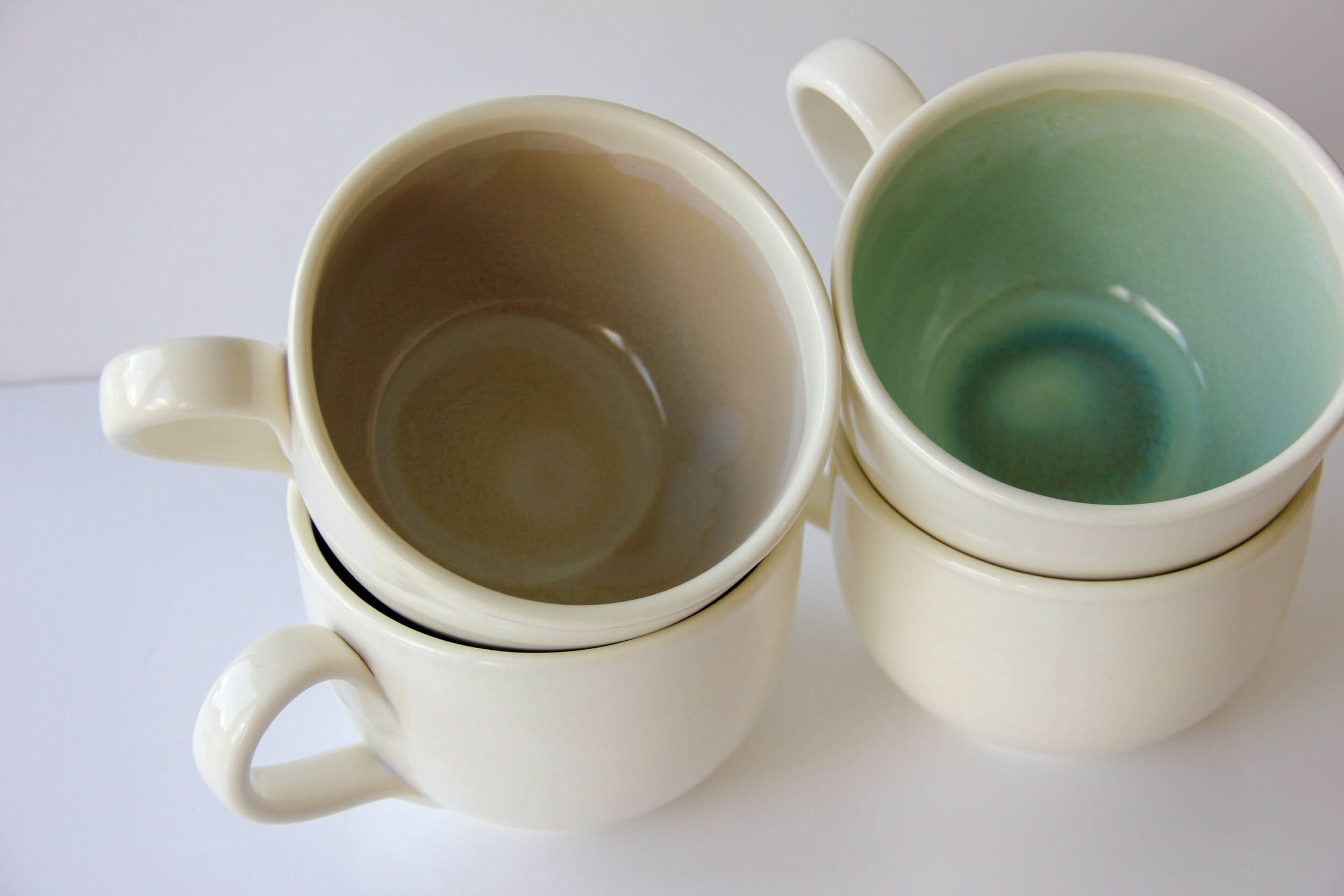 prodigalpottery Ceramic Oyster Shell Artisan Soup Mugs