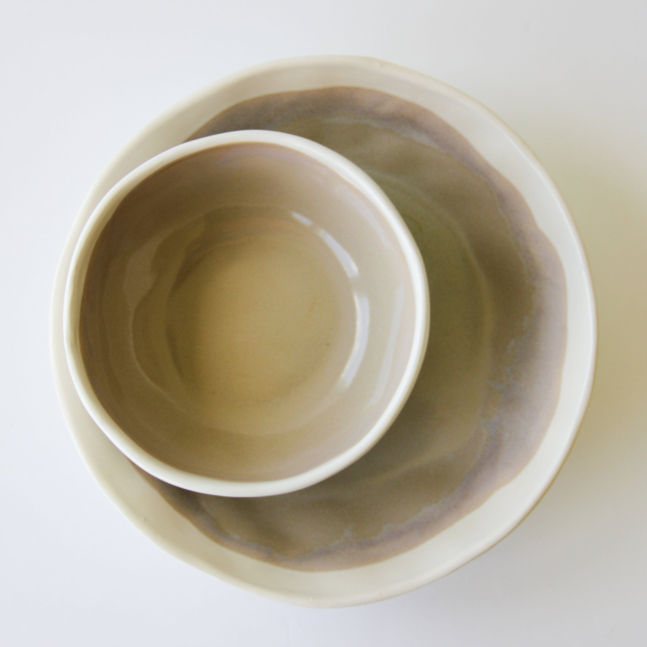 prodigalpottery Ceramic Oyster Shell Small Artisan Bowls