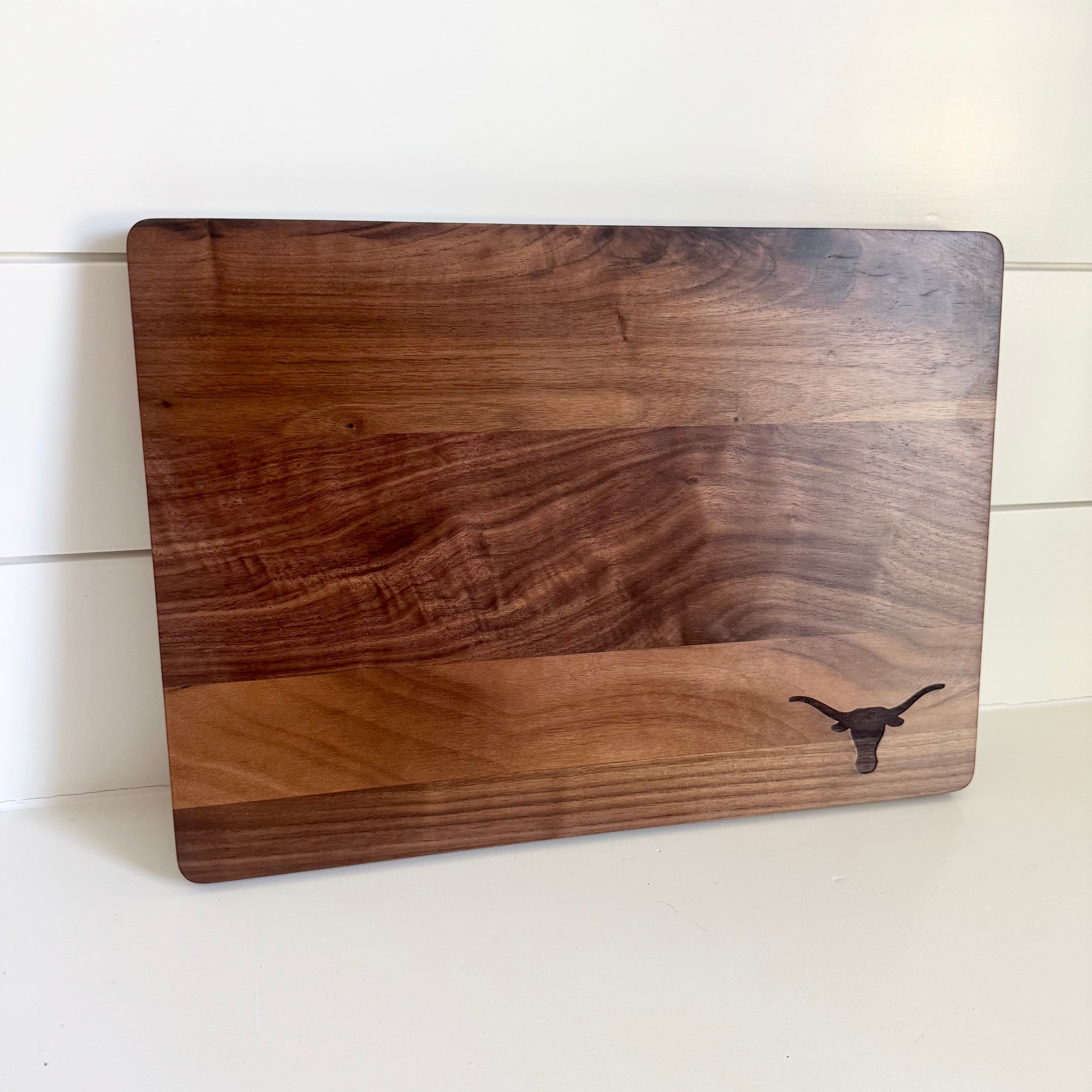 Texas Longhorns Walnut or Maple Hardwood Cutting Boards
