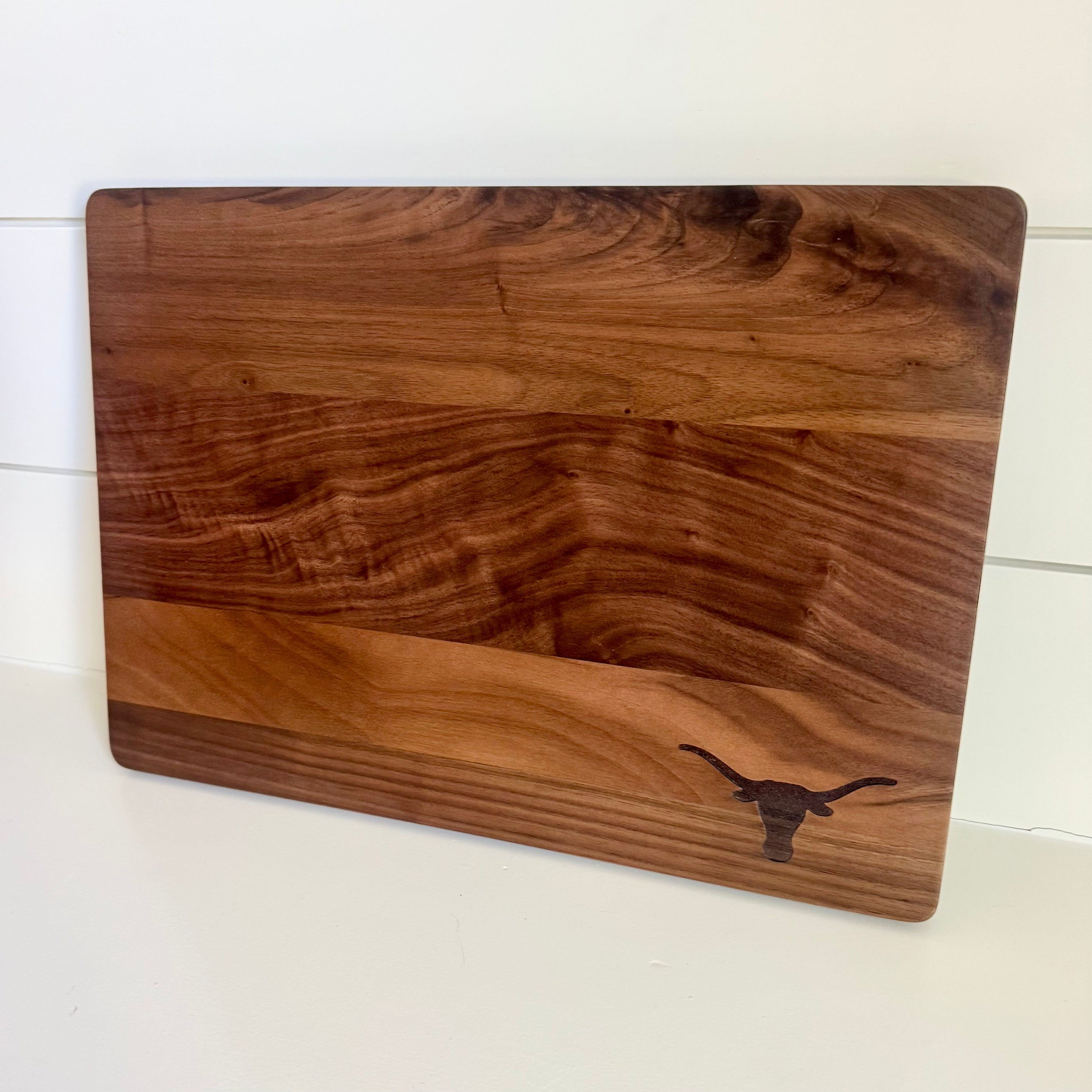 Texas Longhorns Walnut or Maple Hardwood Cutting Boards