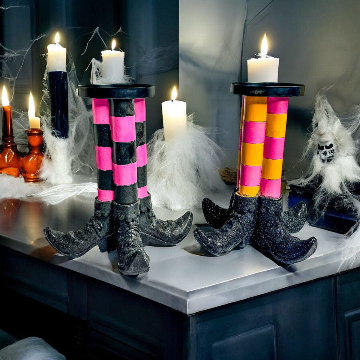 Gia Roma Halloween Sign Wicked Witch Candle Holder