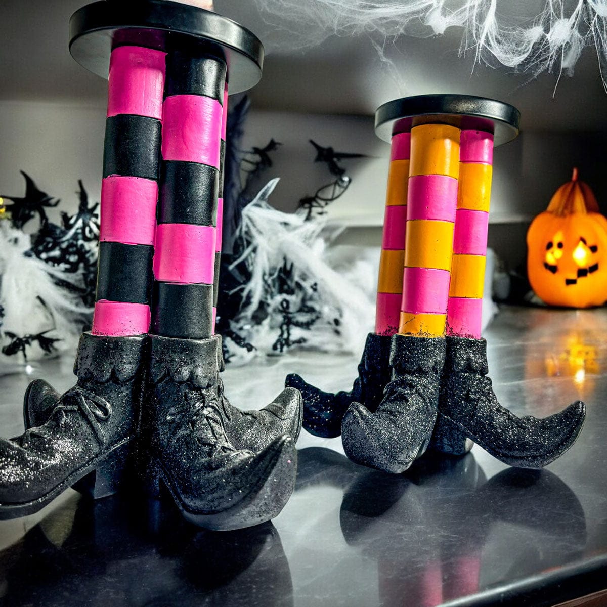 Gia Roma Halloween Sign Wicked Witch Candle Holder