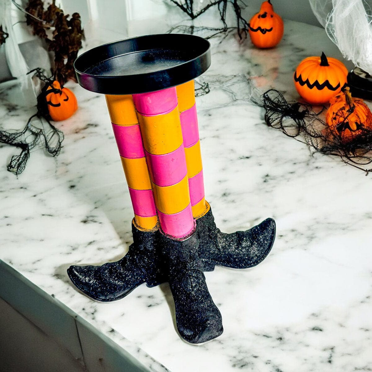 Gia Roma Halloween Sign Wicked Witch Candle Holder