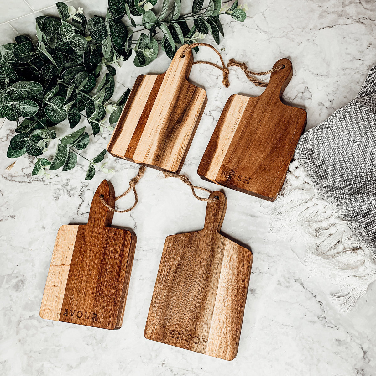 4 Charcuterie Boards | 8x4.5&quot; - My American Goods