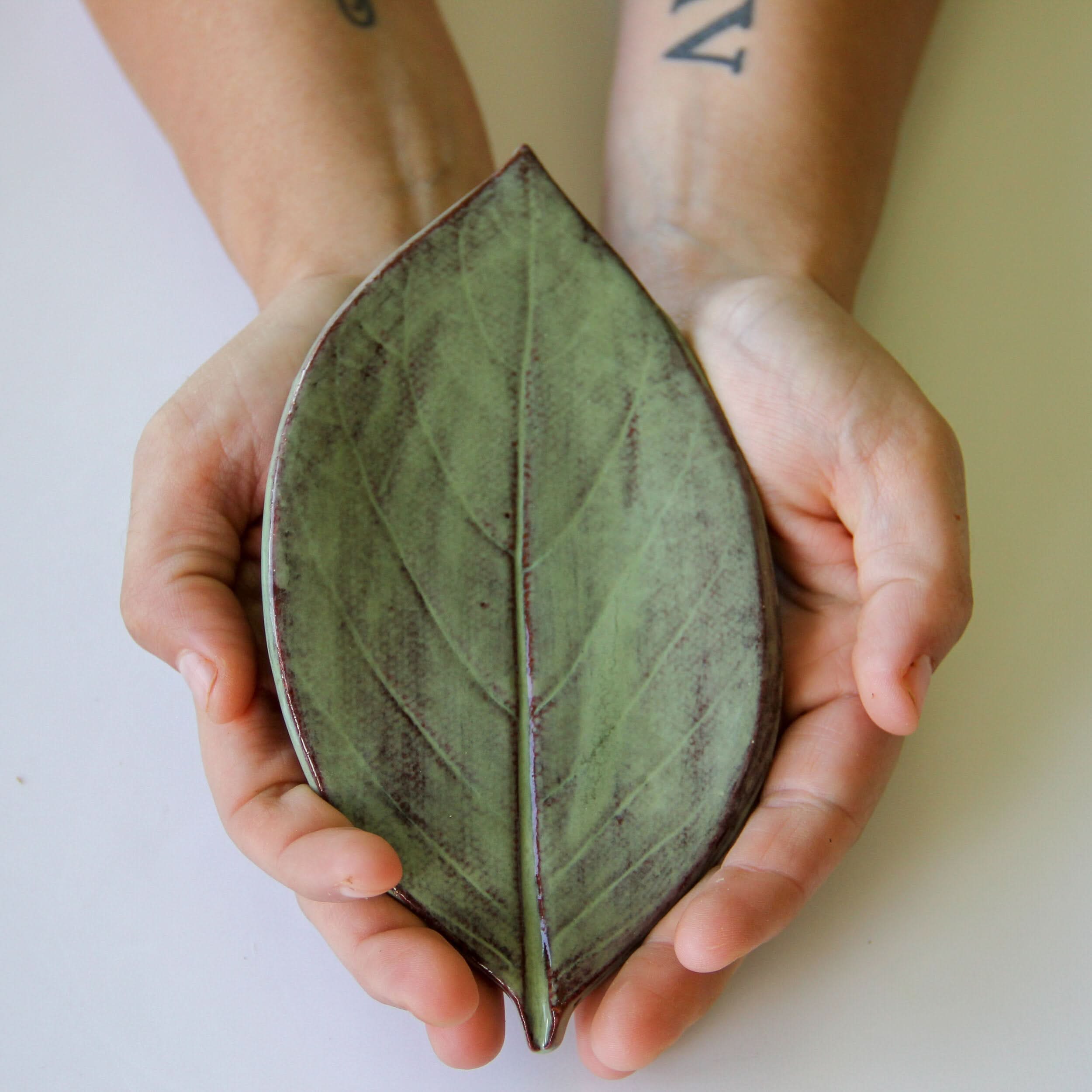 prodigalpottery Ceramic Large Leaf Dish