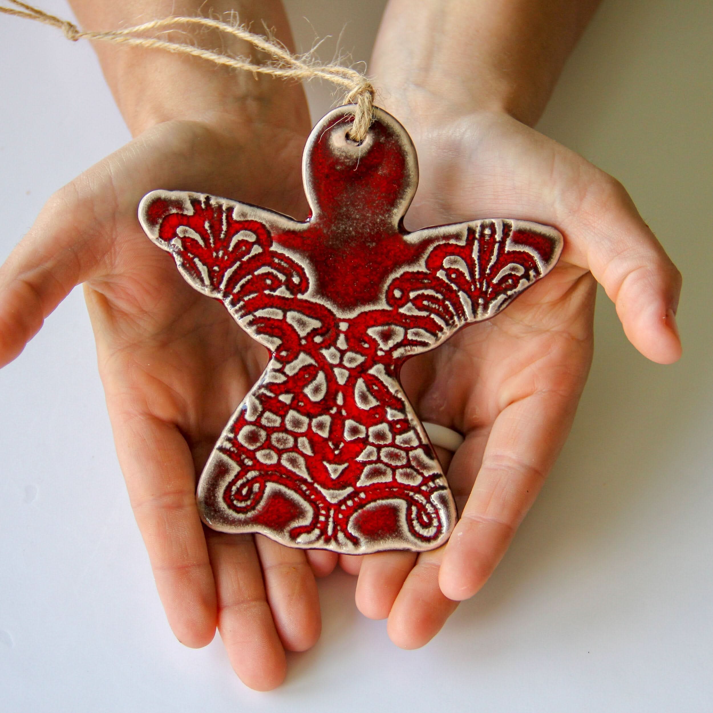 prodigalpottery Ceramic Angel Ornament