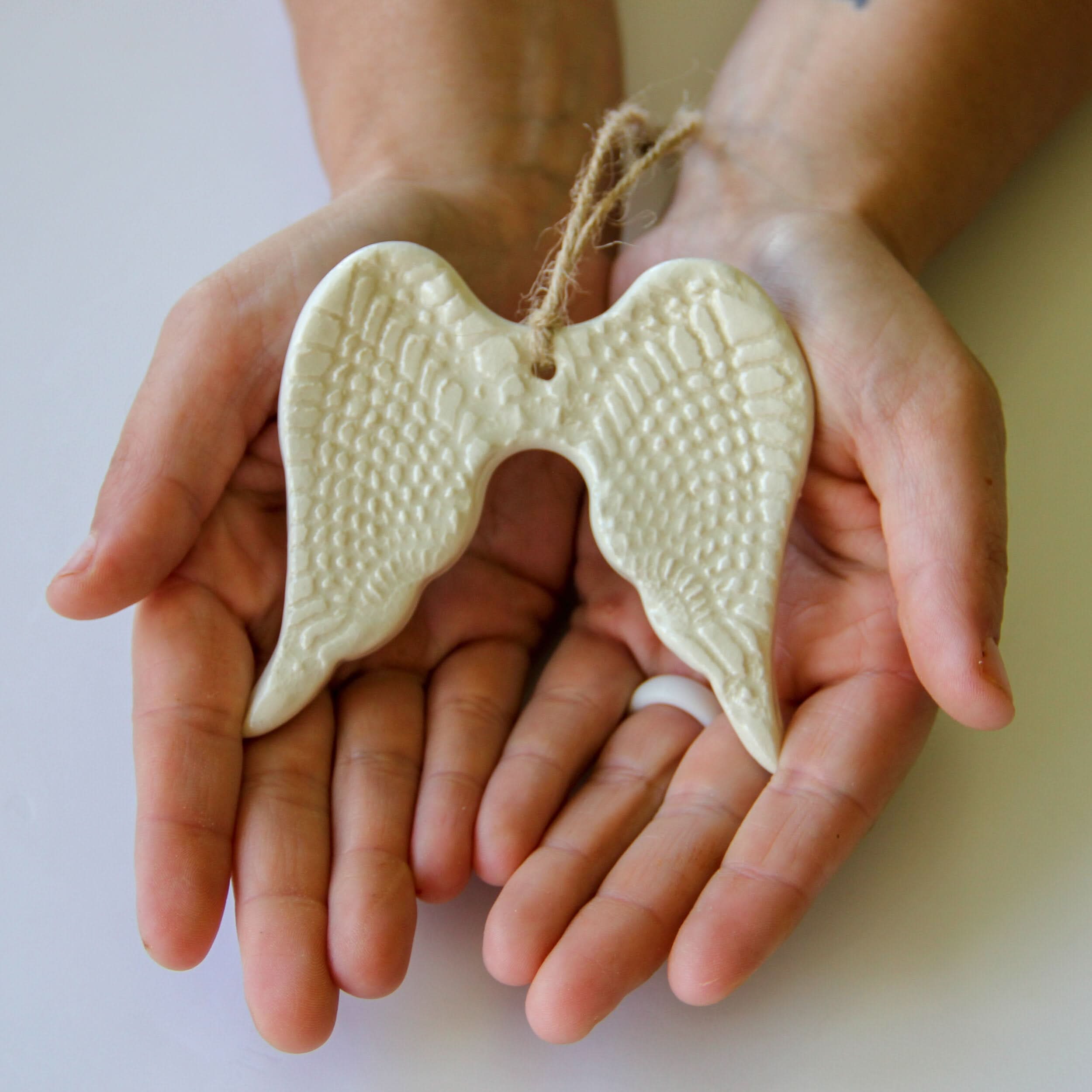 prodigalpottery Ceramic Angel Wing Ornament