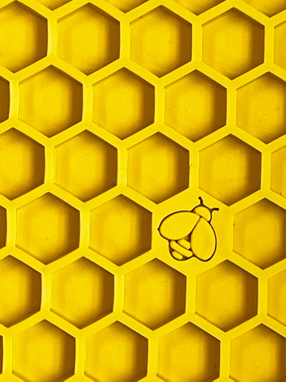 Honeycomb eMat - Enrichment Lick Mat for Dogs and Cats | eMat Enrichment Toy for Anxiety Relief | SodaPup
