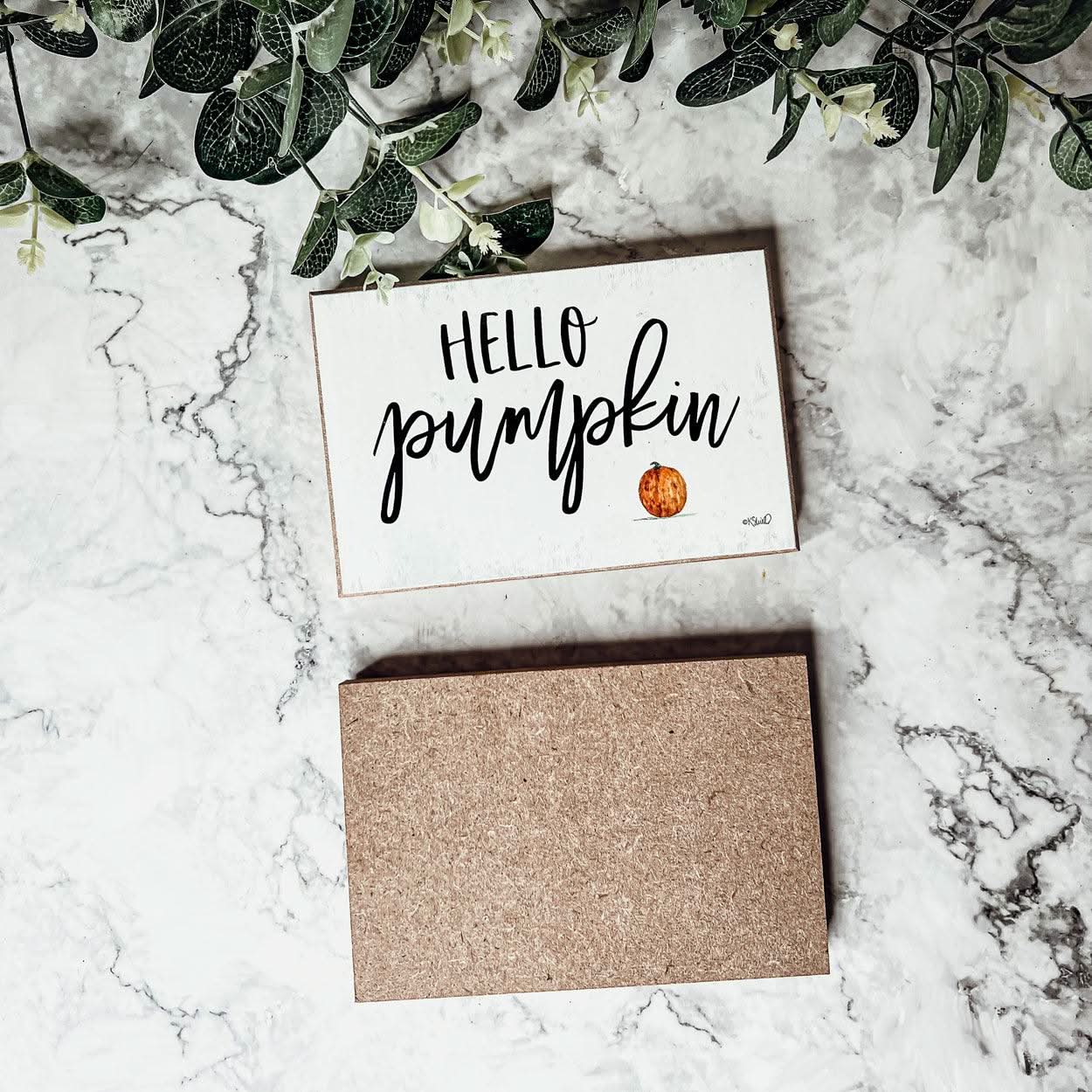Gia Roma Fall Sign Hello Pumpkin