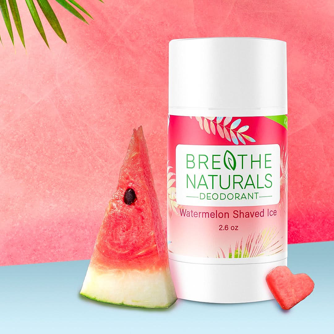 Breathe Naturals Deodorant Watermelon Shaved Ice Deodorant