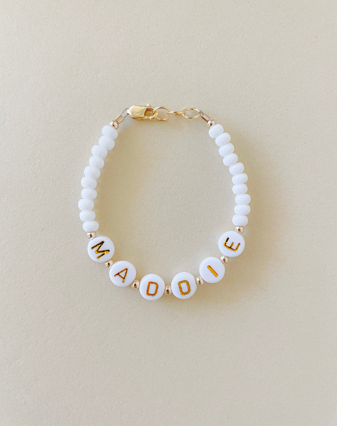 White Name Bracelet