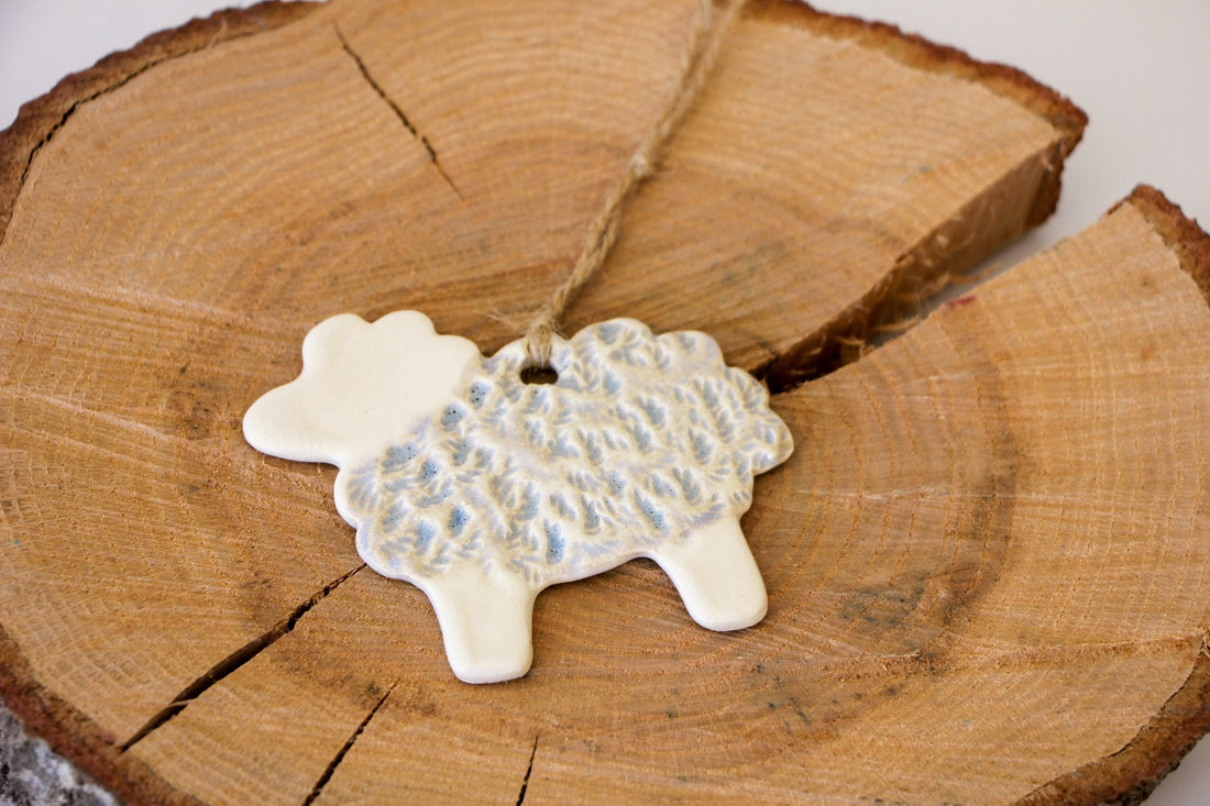 Ceramic Sheep Ornament - My American Goods