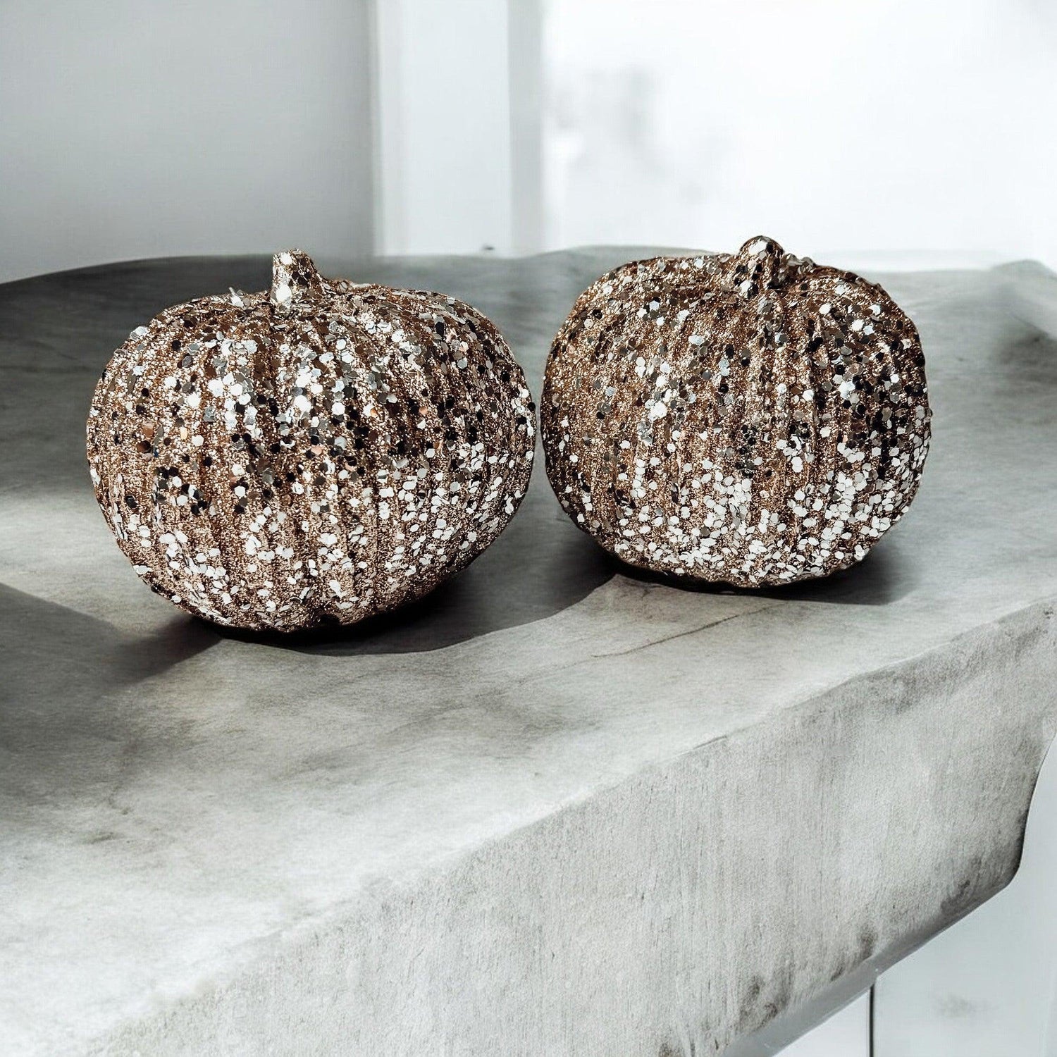Glitter Sequin Pumpkin 4&quot; - My American Goods