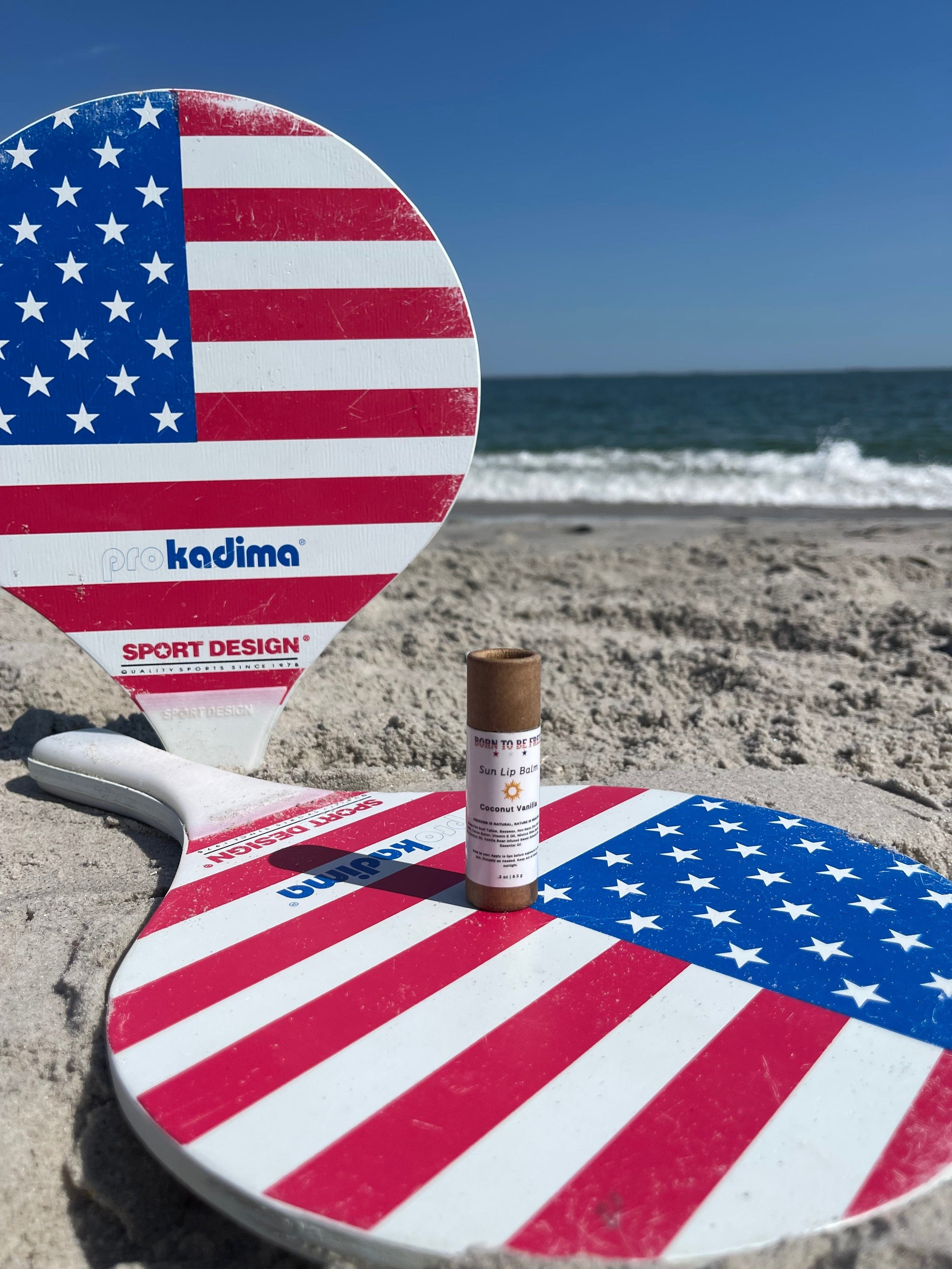 Born To Be Free Lip Balm .3 oz Kraft Push Up Tube Sun Lip Balm