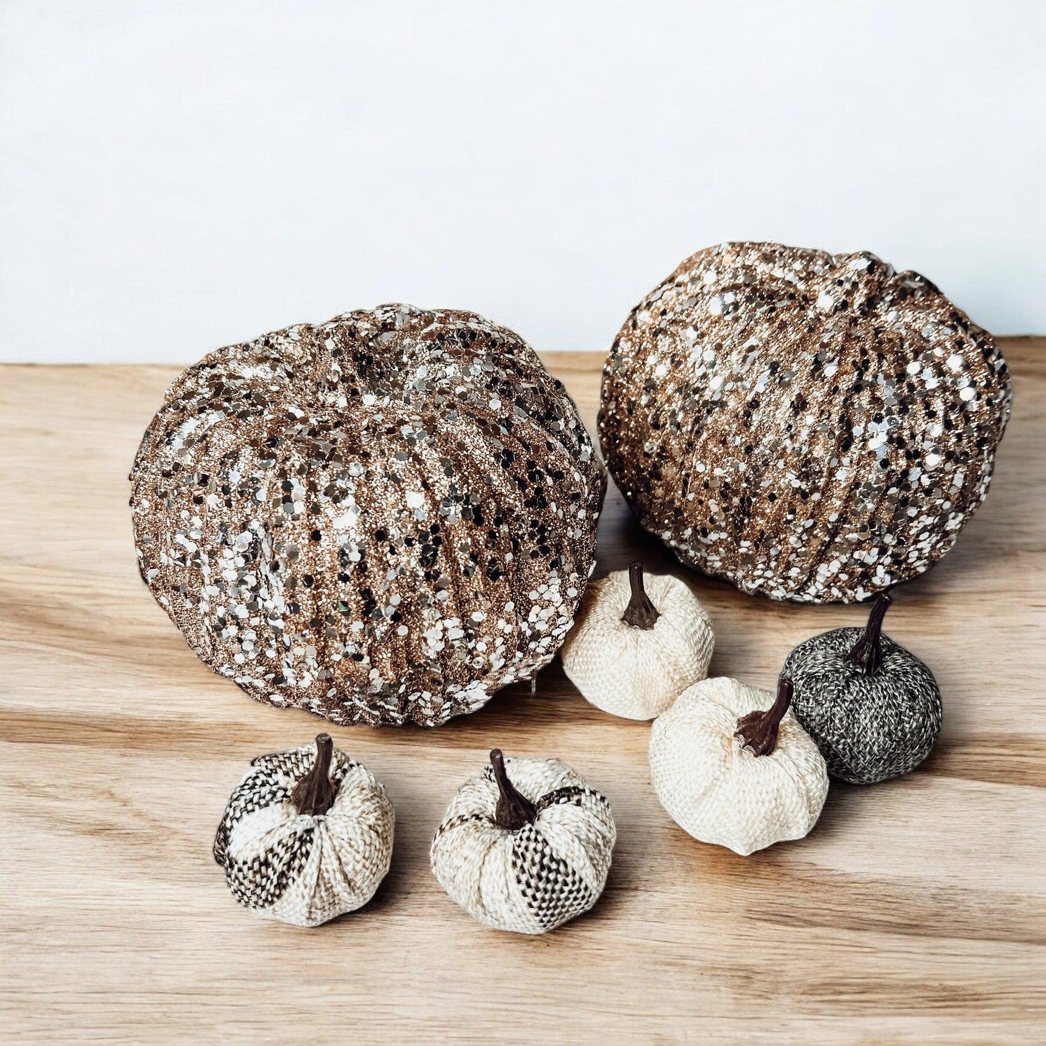 Glitter Sequin Pumpkin 4&quot; - My American Goods