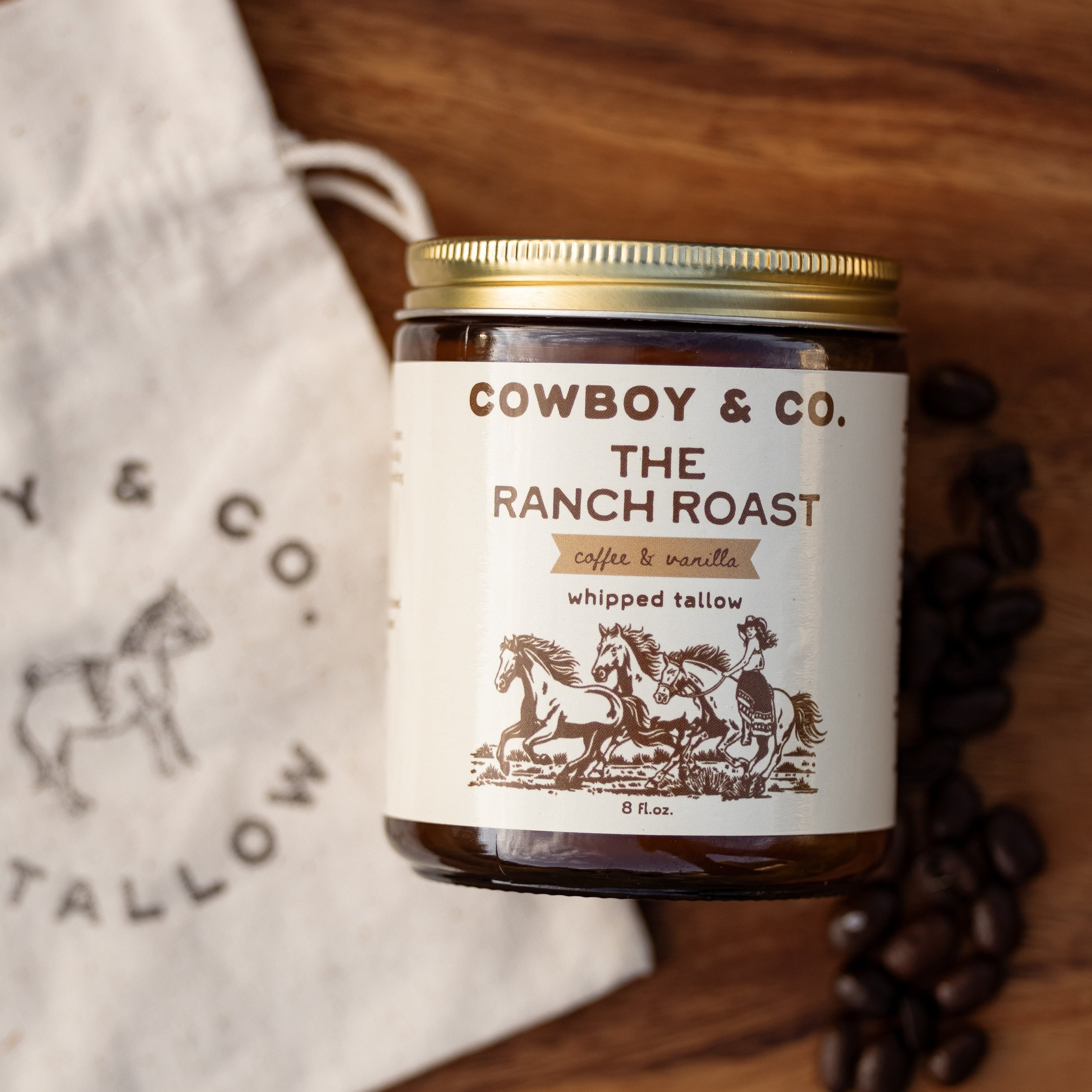 The Ranch Roast - Coffee &amp; Vanilla Infused Organic Whipped Tallow Moisturizer