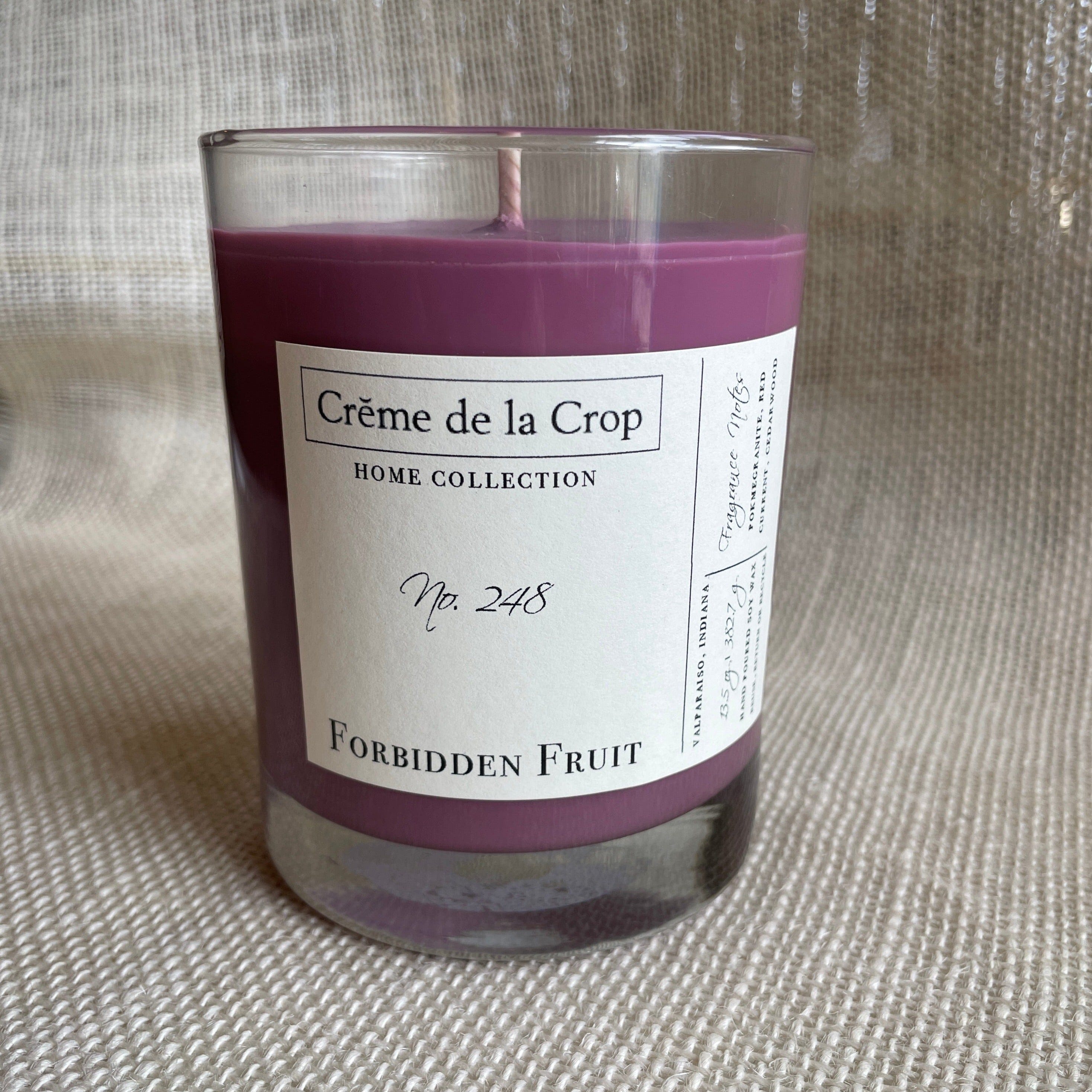 Creme de la Crop Without Lid Soy Candle - Forbidden Fruit (Pomegranate)