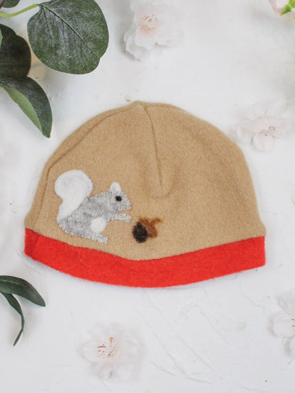 Ash &amp; Rose hat Red Squirrel Cashmere Hat - Newborn