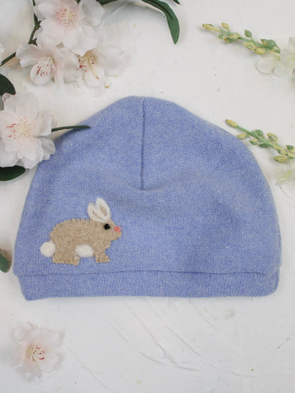 Ash &amp; Rose hat Blue Bunny Cashmere Hat - Baby