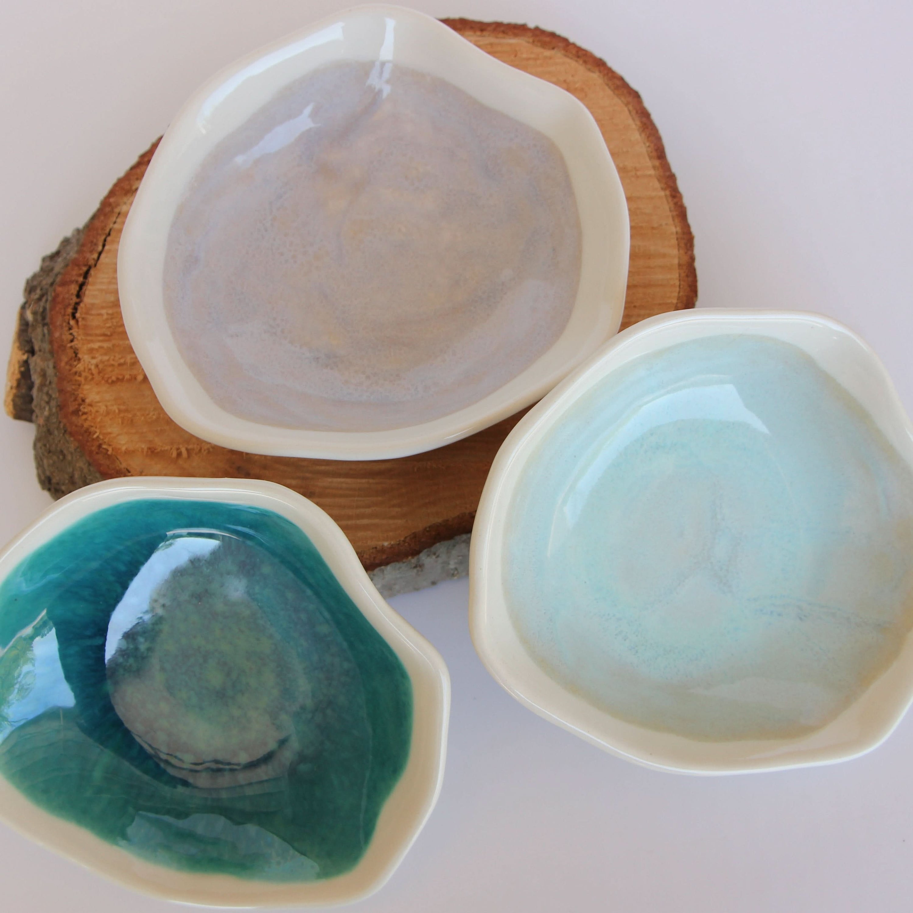 prodigalpottery Ceramic Oyster Shell Artisan Candy Dish
