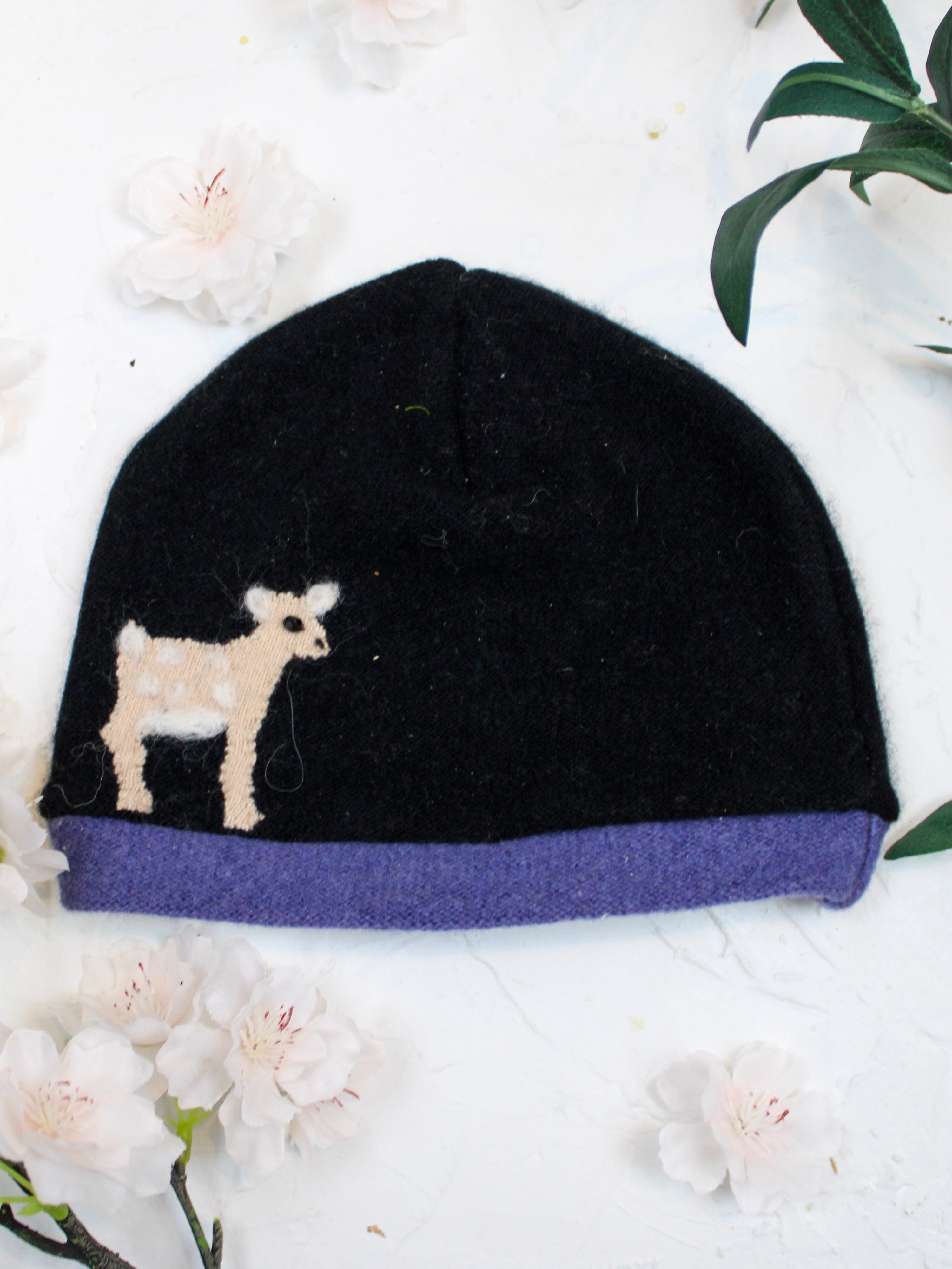 Ash &amp; Rose hat Periwinkle Fawn Cashmere Hat - Baby