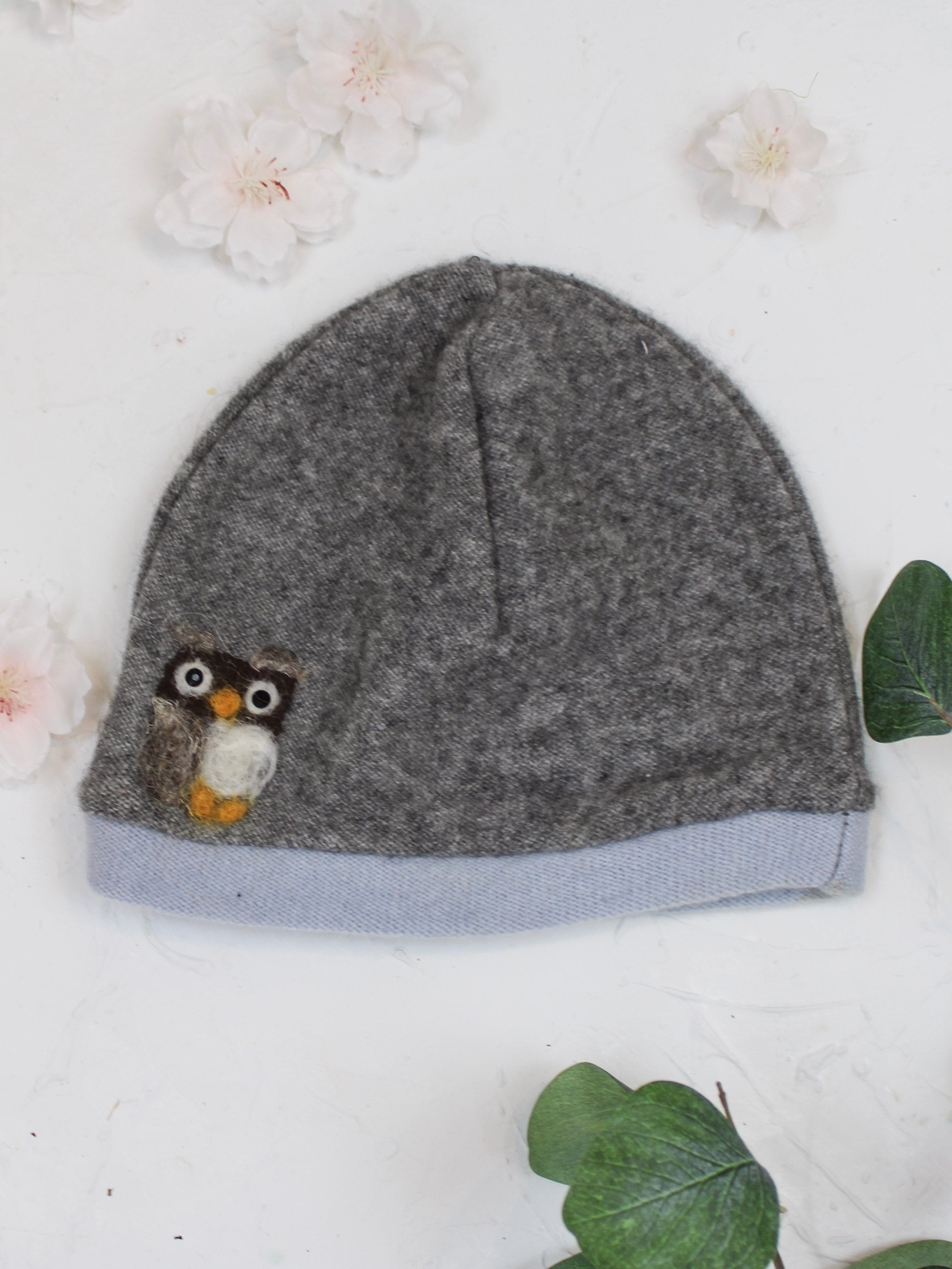Ash &amp; Rose hat Sky Owl Cashmere Hat - Toddler
