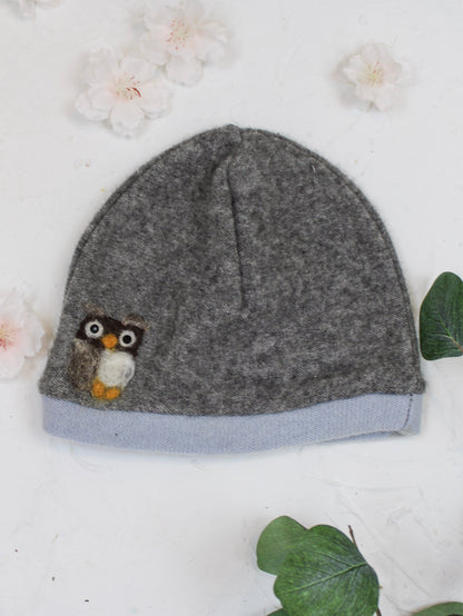Ash &amp; Rose hat Sky Owl Cashmere Hat - Toddler