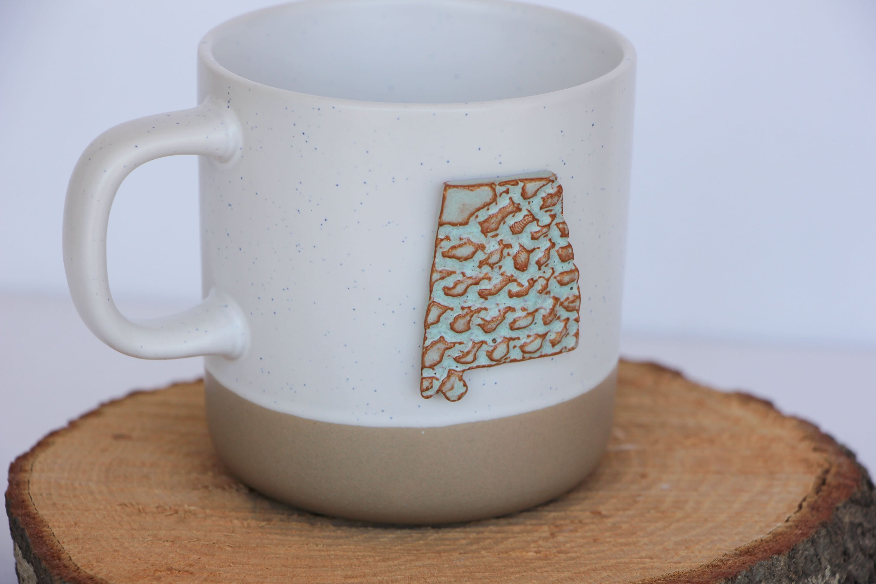 prodigalpottery Cabin (10 oz.) / Sea Spray State of Alabama Coffee Mug